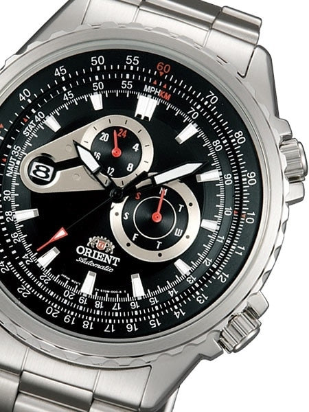 Orient Automatic Speedster Watch with Day and Date, 24-Hour Sub-Dial #ET0M001B