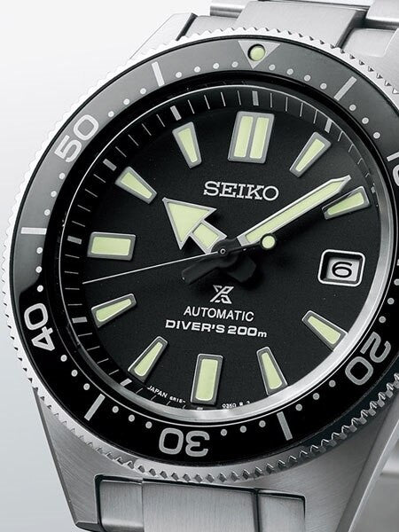Seiko Prospex Automatic Dive Watch with Black Dial and Stainless Steel Bracelet #SPB051J1