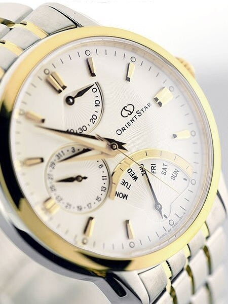 Orient Star Retrograde Day Watch with Date, Power Reserve, Sapphire Crystal #DE00001W
