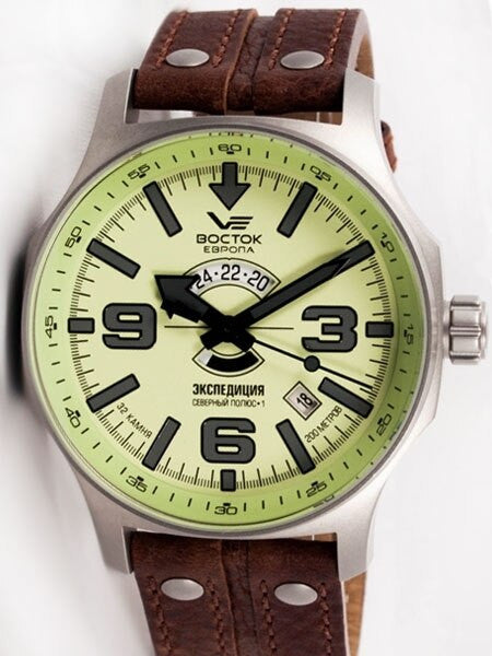 Vostok-Europe Expedition North Pole-1 Automatic Watch with 24-hour Sub-Dial #5955225
