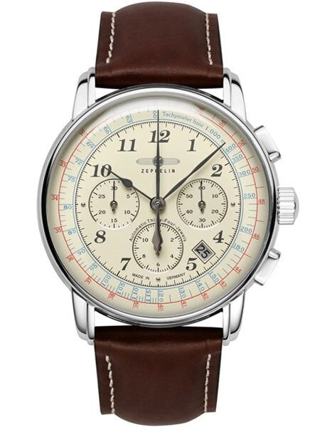 Graf Zeppelin 34-Jewel Automatic Chronograph Watch with Sapphire K1 Coated Crystal #7624-5