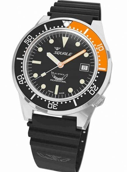 Squale 500 meter Professional Swiss Automatic Dive watch with Sapphire Crystal #1521-026-BKO