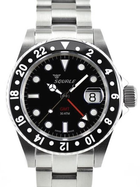 SCRATCH AND DENT - Squale 300 meter GMT Ceramica Swiss Automatic Dive watch with Sapphire Crystal #1545CG-CER