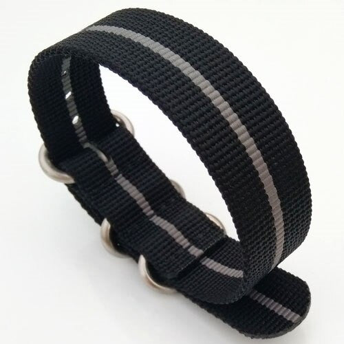 3-Ring Nylon Tactical Field Strap with Matte Finish Steel Buckle #TFS-22-SS