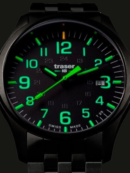 Traser Officer Pro Gun Metal PVD Case Watch with an Anti-Reflective Sapphire Crystal #107869