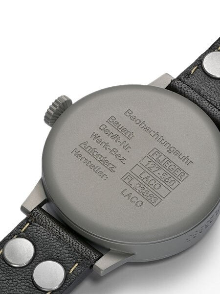 Laco 39mm Heidelberg Type A Dial Swiss Automatic Pilot Watch with Sapphire Crystal #862094