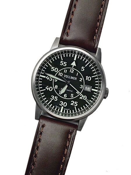 Vollmer Aerodyne Swiss Automatic Watch with Sapphire Crystal, 38.5mm Titanium Case #V5H85