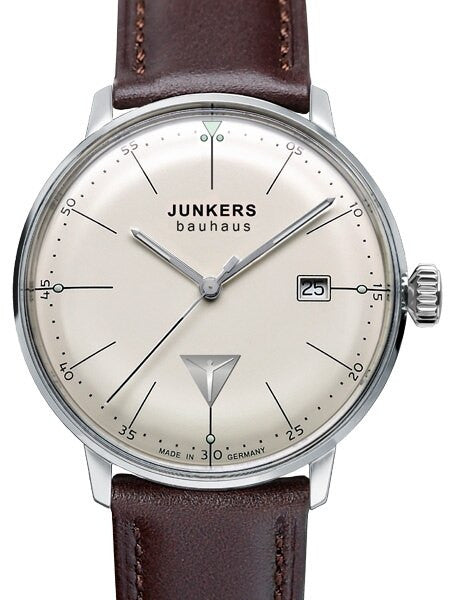 Junkers Bauhaus Swiss Quartz Watch with Domed Hesalite Crystal #6070-5
