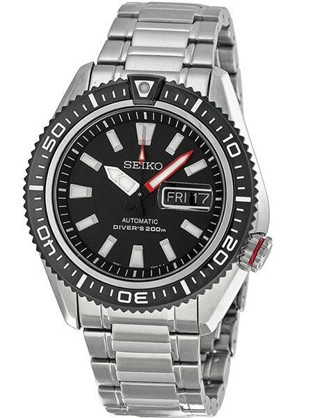 Seiko Stargate II Automatic Dive Watch with Black Dial and Stainless Steel Bracelet #SRP495K1