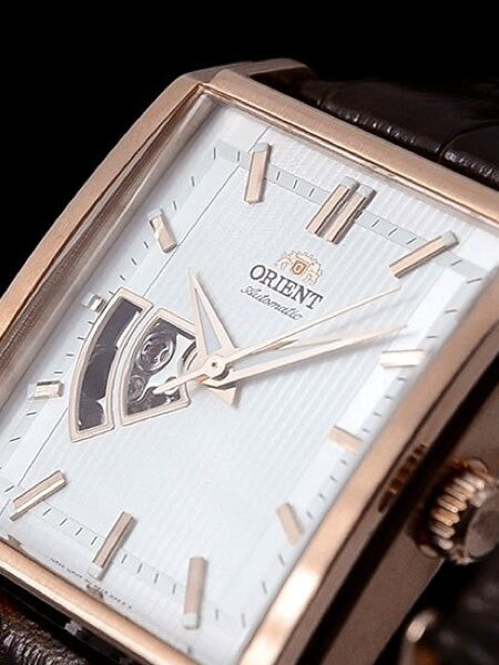 Orient Producer Automatic Dress Watch with Open-Heart, Pinstriped Dial #DBAD002W