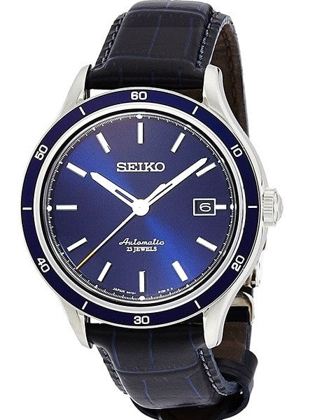 Seiko Radiant Blue Dial Automatic Watch with 42.2mm Case, and Sapphire Crystal  #SARG015