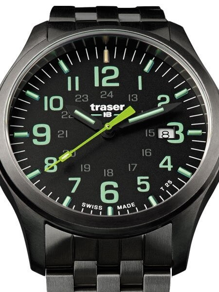 Traser Officer Pro Gun Metal PVD Case Watch with an Anti-Reflective Sapphire Crystal #107869