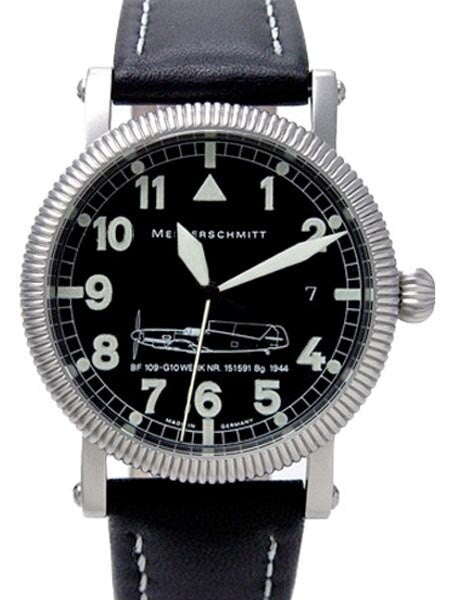 Aristo ME109-G10 Aviator Swiss Automatic Watch with a Coin Edge Case