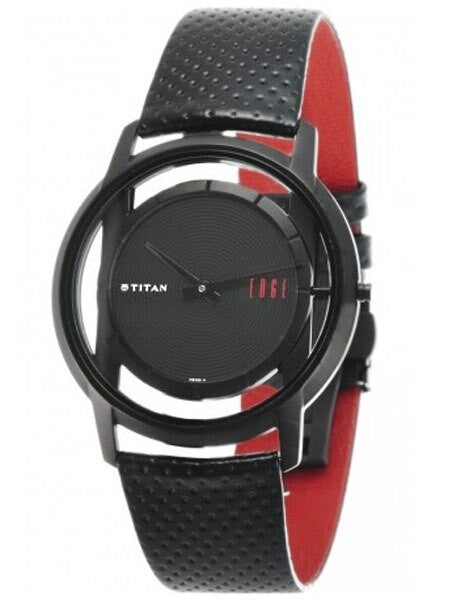 Titan Edge Dress Watch with Black PVD Titanium Case, Precision Quartz Movement and Sapphire Crystal #1577NL01