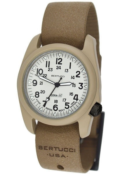 Bertucci A-2CT Cera-Tiâ¢ Ceramic Coated Titanium Field Watch with Swiss Quartz Movement #12139