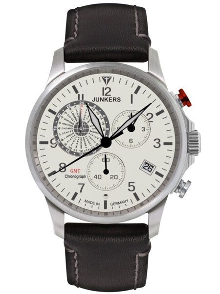 Junkers World Timer Chronograph with a Fully Luminous Dial and 42mm Case  #6892-5