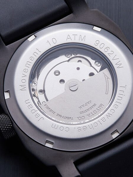 Trintec Zulu-03 Directional Gyro Automatic Aviator Watch with Black PVD Case #9062VW