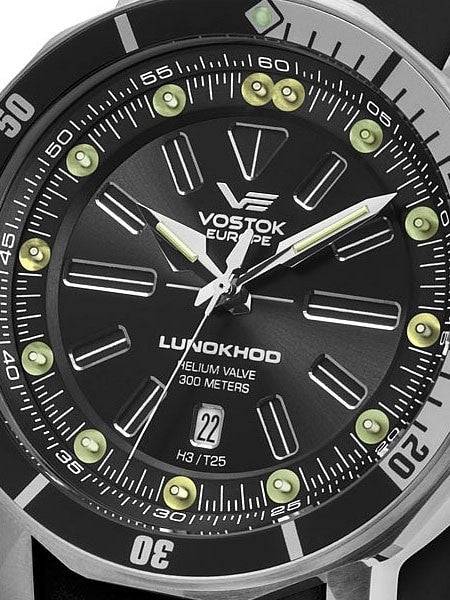 Vostok-Europe N1 Lunokhod-2 Automatic 300 Meter Dive Watch with Tritium Tubes #6205210