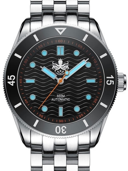PHOIBOS Wave Master 300-Meter Automatic Dive Watch with AR Sapphire Crystal #PY009C
