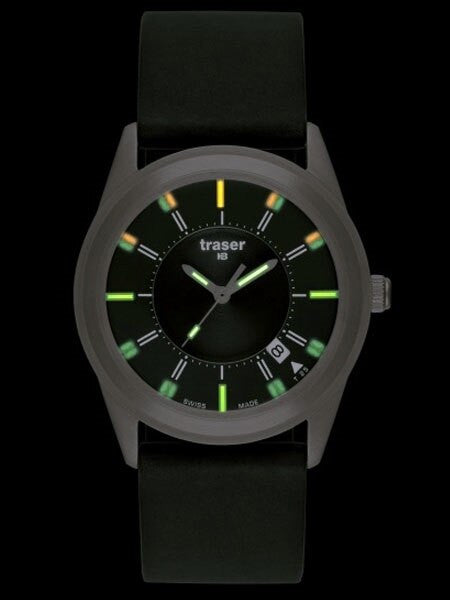 Traser Classic Translucent Dial, Silicone Strap Quartz Watch #100361