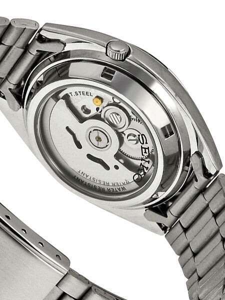 Seiko 5 Automatic Grey Dial Watch with Stainless Steel Bracelet #SNXS75