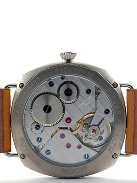 DIEVAS Vintage California Titanium Unitas 6497 Hand Wind Mechanical Watch