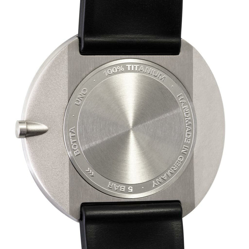Botta UNO one hand 12-hour Swiss quartz watch with 40mm titanium case #551090