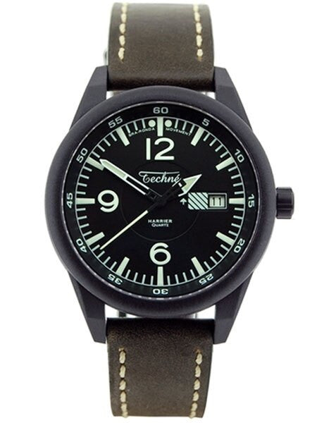 Techne Harrier Aviator Quartz Watch with 41.5mm Carbon Reinforced Polymer Case #367.172