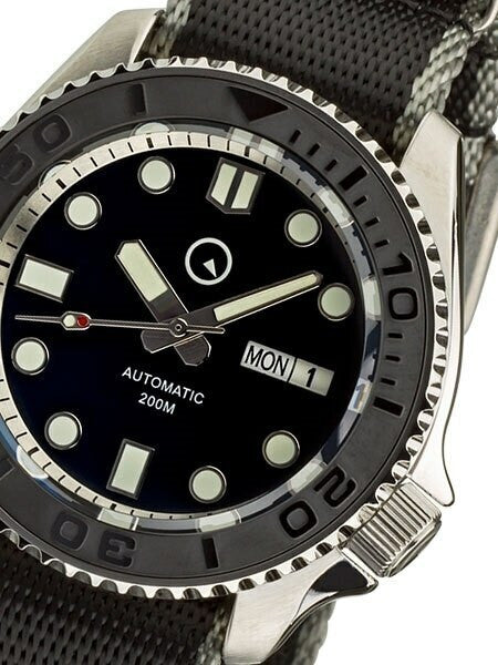 Scratch and Dent - Islander Automatic Dive Watch with Seat-Belt Strap, Sapphire Crystal, and Ceramic Bezel Insert #ISL-04