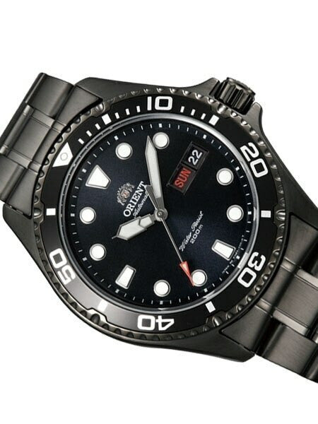 Scratch and Dent - Orient Ray Raven II Black PVD Auto Dive Watch #AA02003B