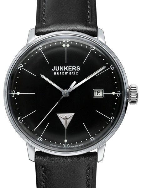 Junkers Bauhaus Swiss Automatic Watch with Domed Hesalite Crystal #6050-2