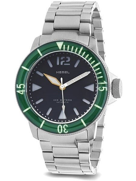HEMEL 300-Meter Automatic Dive Watch with Luminous Bezel and AR Sapphire Crystal #HD1-03