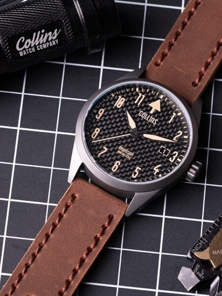 Collins Bronson Automatic Watch with 40mm Gun Metal PVD Case and AR Sapphire Crystal #CWA03