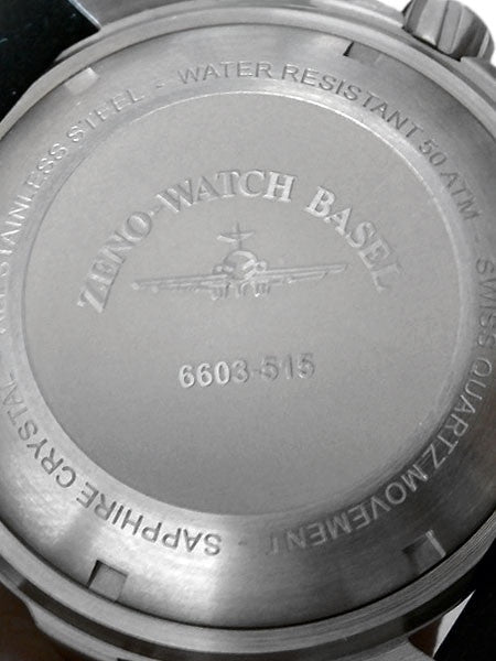 Zeno 500 Meter Pro Dive Watch with Black Dial and Swiss Quartz Movement #6603Q-a1