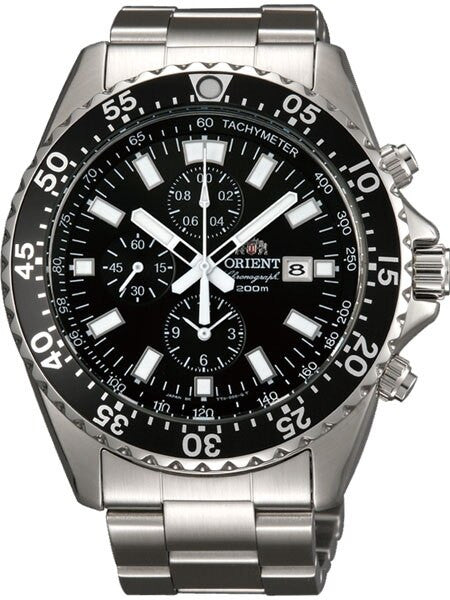 時計 ORIENT QUARTZ CHRONOGRAPH UY02-CO-B Orient Captain Quartz Sport Chronograph with Stainless Steel