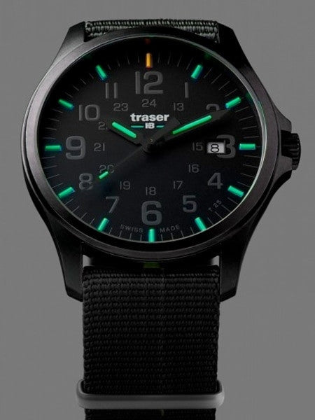 Traser Officer Pro Gun Metal PVD Case Watch with an Anti-Reflective Sapphire Crystal #107422