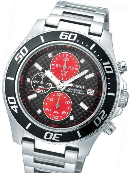 J. Springs Quartz Chronograph Watch with 60-minute Stopwatch Function and 44mm Case  #BFD071