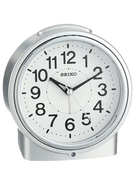 Seiko Alarm Clock with Snooze Bar and Quiet-Sweep Second Hand #QHE117SLH