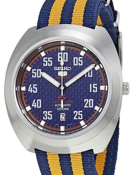 Seiko Sports 5 Automatic 23-Jewel Watch with a 44mm Turtle-Style Case #SRPA91K1