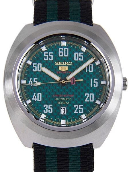 Seiko Sports 5 Automatic 23-Jewel Watch with a 44mm Turtle-Style Case #SRPA89K1