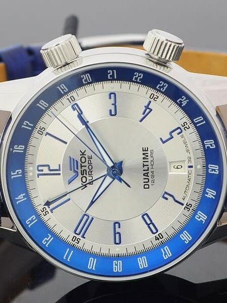 Vostok-Europe Men's Gaz-Limo Automatic, Dual Time Watch #5601057