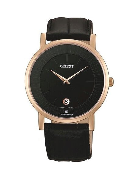 Orient Class Quartz Dress Watch with Sapphire Crystal and Rose Goldtone Case  #GW0100BB