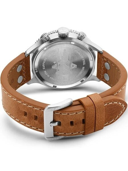 HEMEL Mecaquartz Chronograph Watch with 60-Minute Ceramic Bezel and Sapphire Crystal #HFUSAF1D