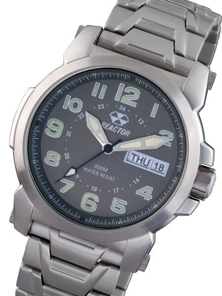 Reactor Atom Watch with SuperLuminova Illumination, Stainless Steel Case and Bracelet #68010