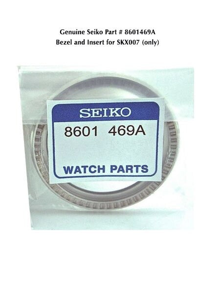 Seiko Replacement Bezel for Seiko SKX007 Watch #8601469A — Long