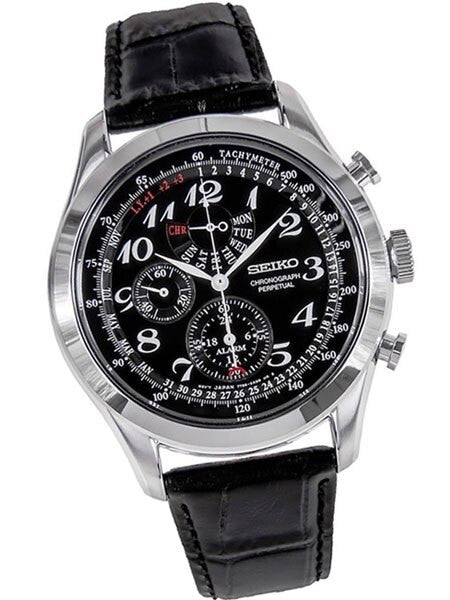 Seiko Neo Classic Chronograph with Perpetual Calendar, Alarm #SPC133P1