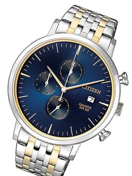 Citizen Quartz Chronograph Watch with Stopwatch, 12-hour Totalizer #AN3614-54L