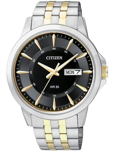 Citizen Two-Tone Quartz Watch with Stainless Steel Bracelet #BF2018-52E