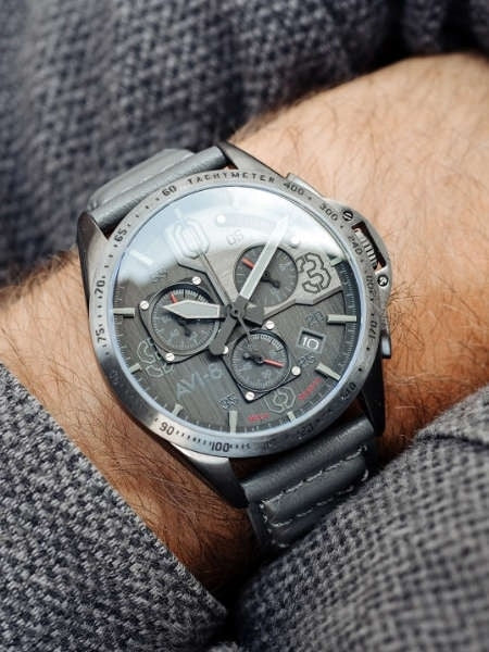 AVI-8 Brevet Blakeslee Pilot Chronograph Watch #AV-4077-03