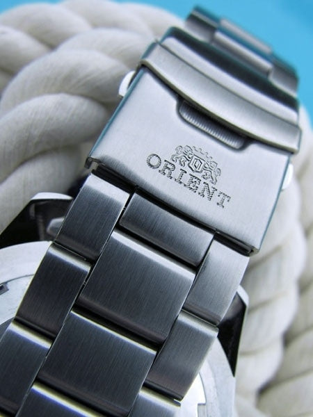 Orient XL 21-Jewel Automatic Dive Watch with Orange Bezel #CEM75004B